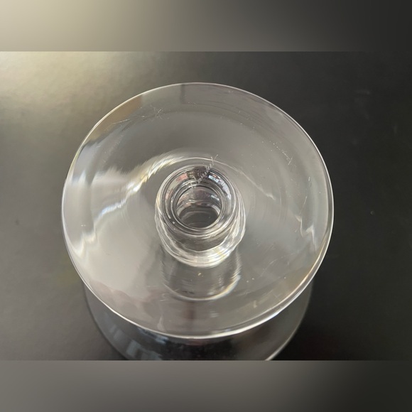 1960s MCM VAL ST. LAMBERT PLAIN STATE CRYSTAL WAFER COMPOTE DISH 6.25” DIAMETER - Picture 4 of 8